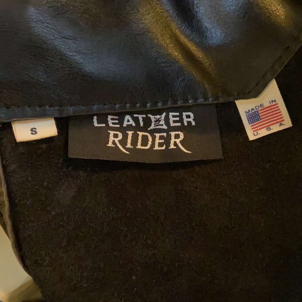 Leather Rider Vintage Motorcycle Chaps Size S - Picture 7 of 7